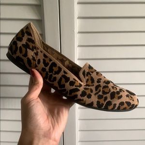 Steve Madden leopard knit loafer